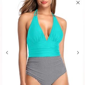 NWOT Ladies Halter One piece Swimsuit
